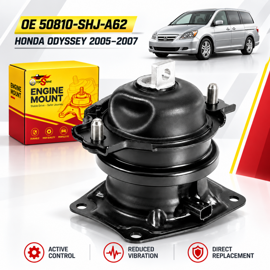Active Control Rear Engine Mount 50810-SHJ-A62 With Sensor for Honda Odyssey Touring 2005-2007 3.5L V6 Motor Mount