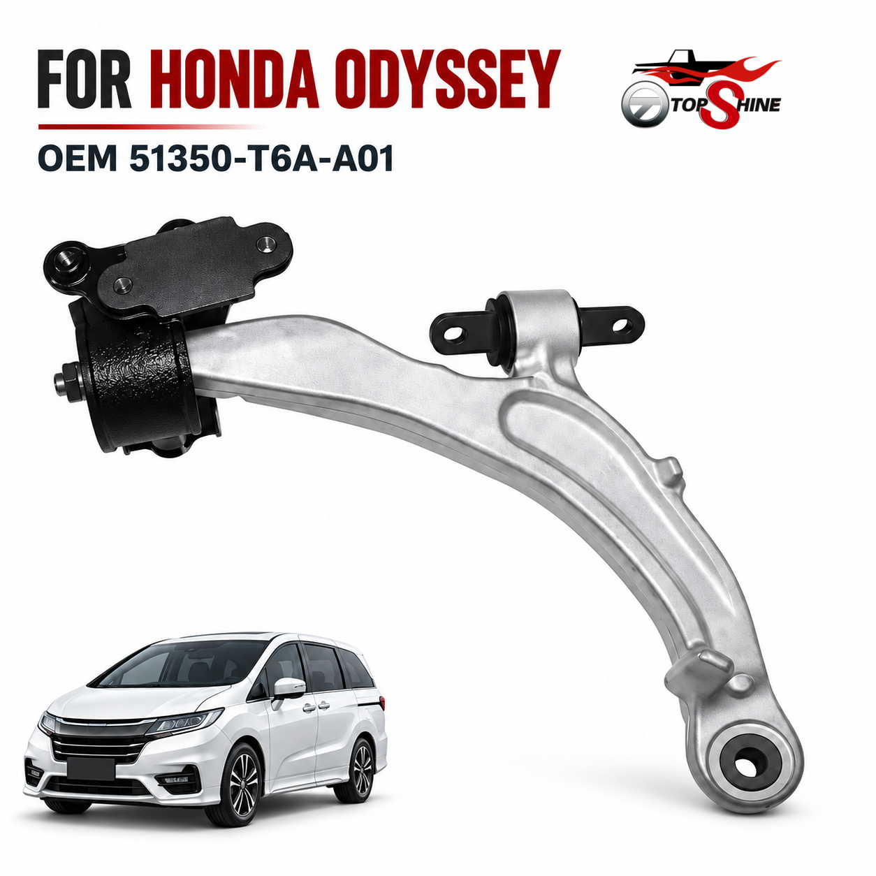 51350‑T6A‑A01 Front Right Lower Control Arm For Honda Odyssey