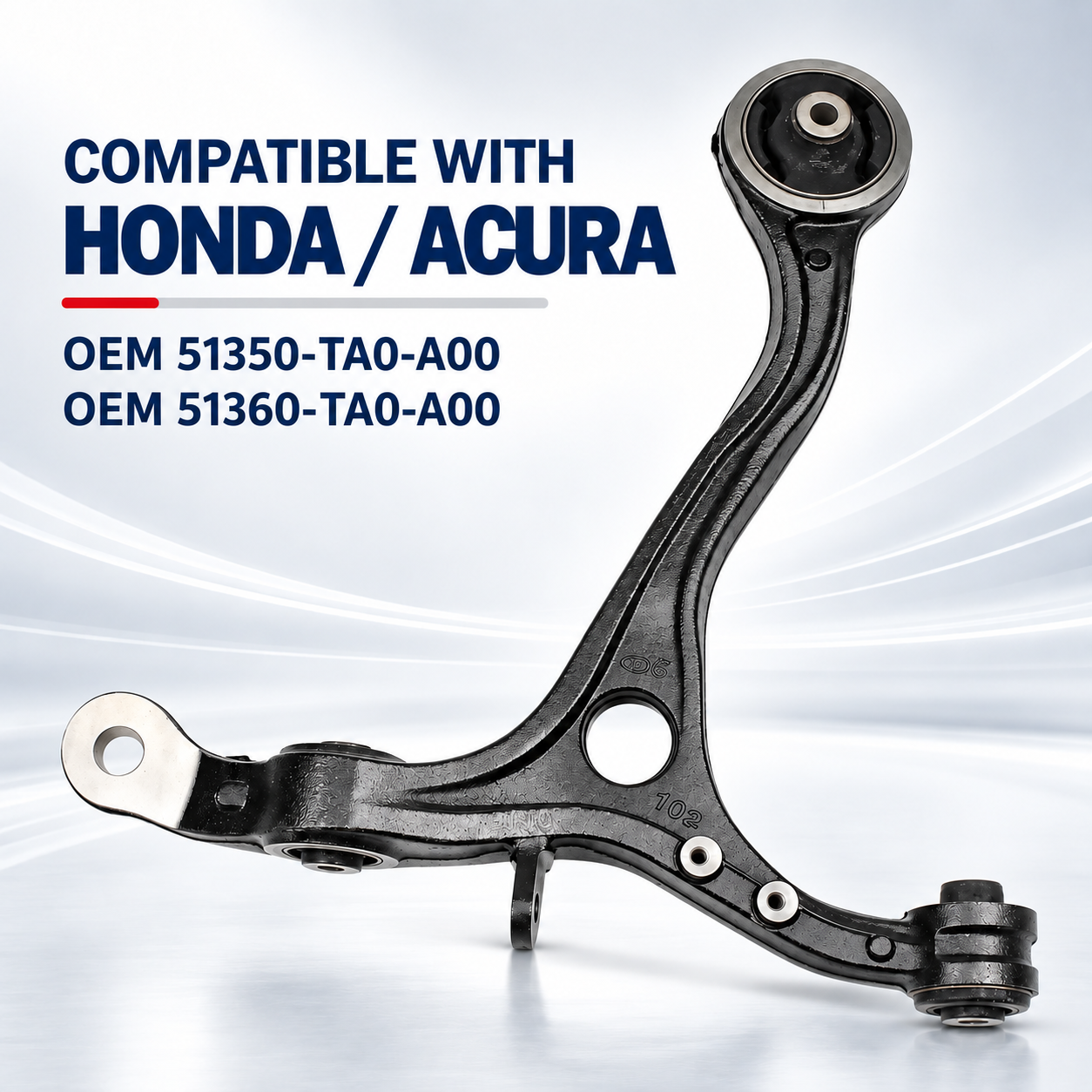 51350‑TA0‑A00 Front Right Lower Control Arm For Honda Accord Acura TSX