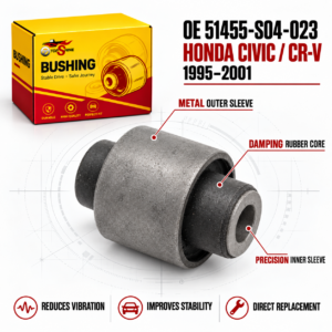 51455-S04-023 Front Upper Control Arm Bushing for Honda Civic CR-V | Suspension Bushing Wholesale