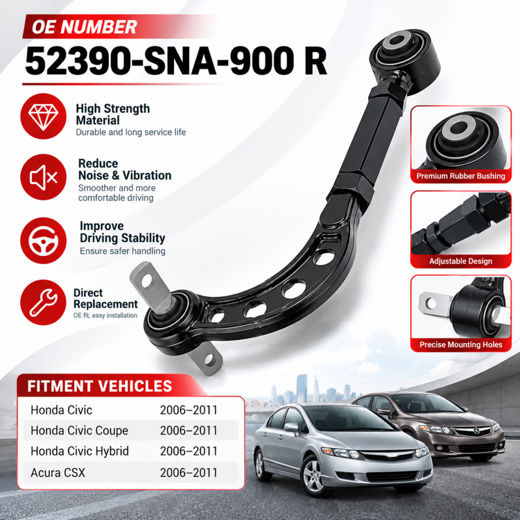 52390-SNA-900 Rear Upper Right Control Arm for Honda Civic FD FA 2005-2011 Suspension Parts Wholesale