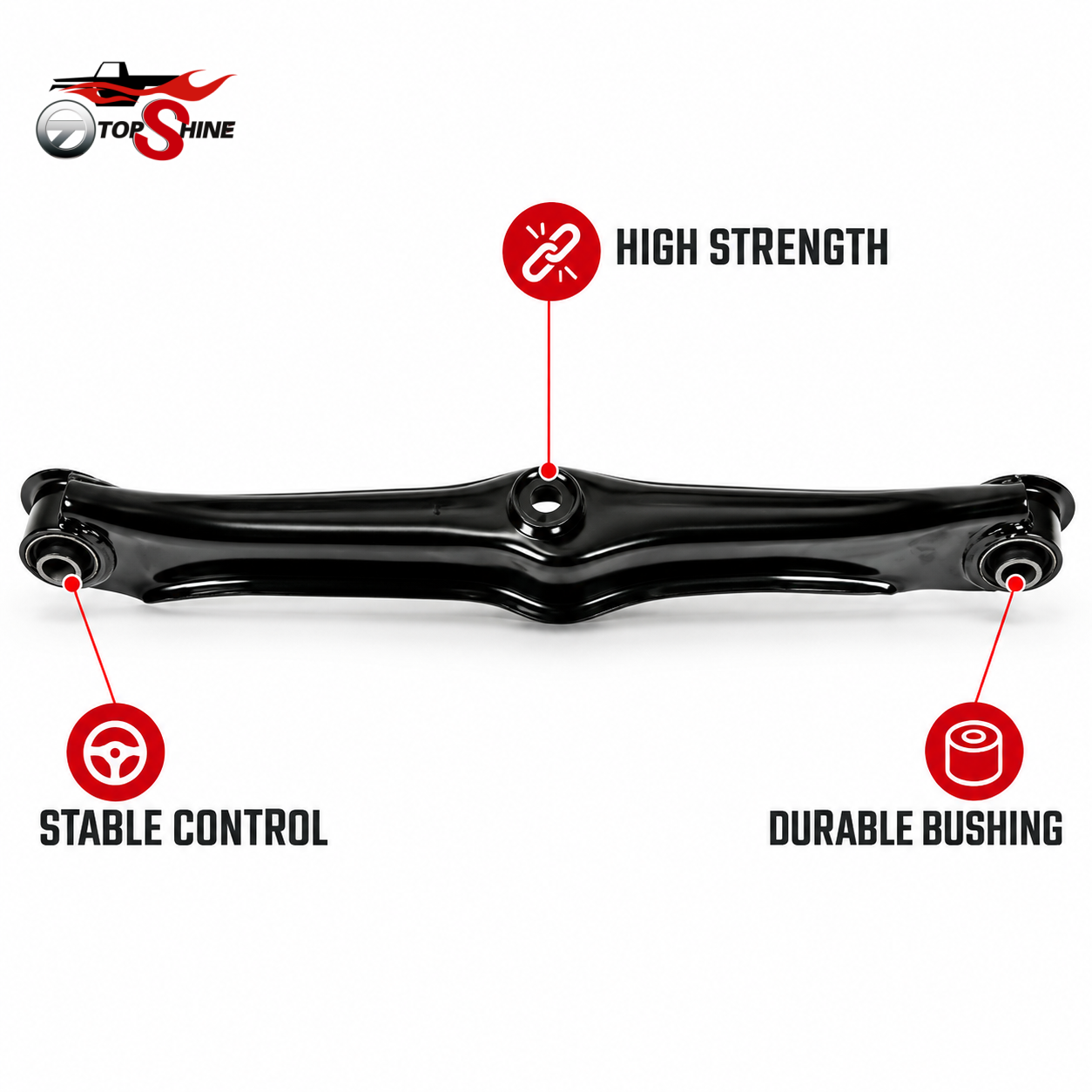 BR7028630 OE Replacement Rear LH Forward Lateral Control Arm Assembly Fit Mazda Protege 323 1990‑1994 RK640602