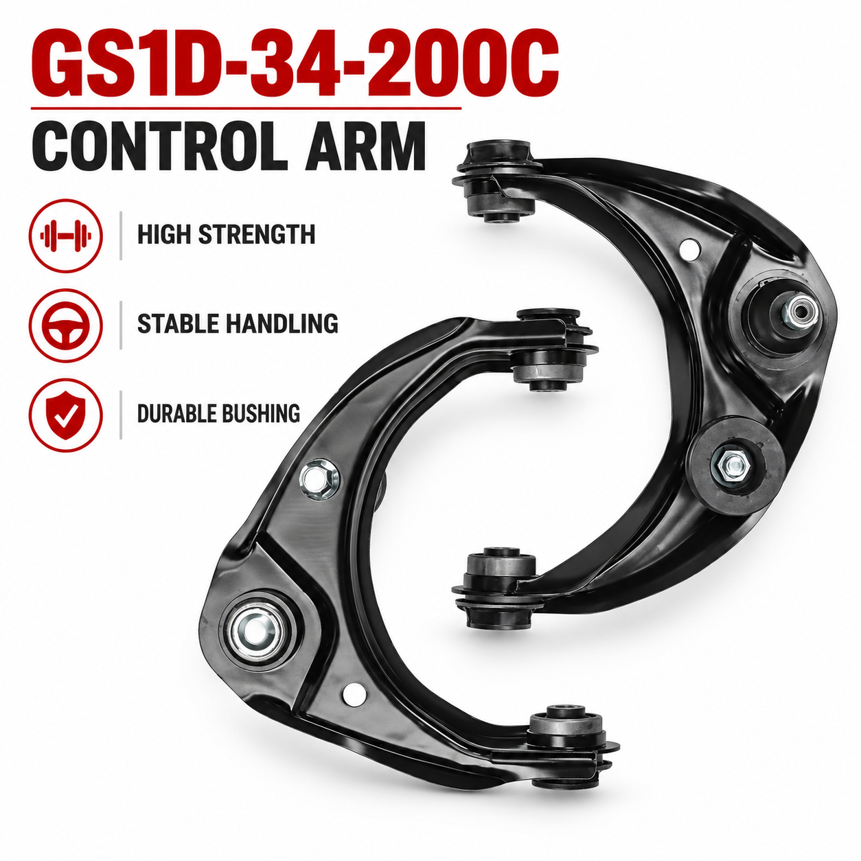 GS1D‑34‑200C Front Right Upper Control Arm With Ball Joint & Bushings For Mazda 6 Atenza GH 2007‑2013 Front Suspension Arm