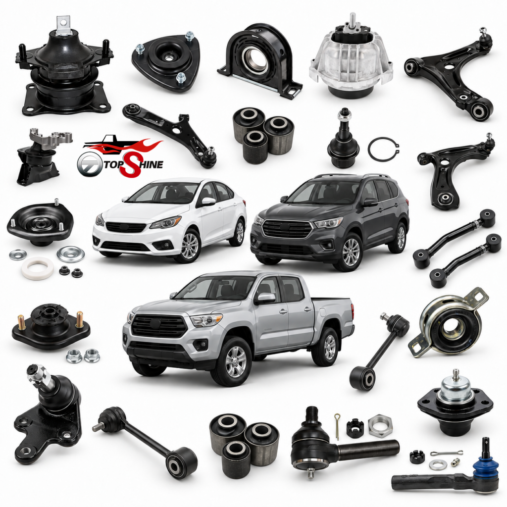 Wholesale Auto Suspension Parts Engine Mounts Control Arms Strut Mounts Shock Absorbers Bushings Ball Joints Tie Rod Ends