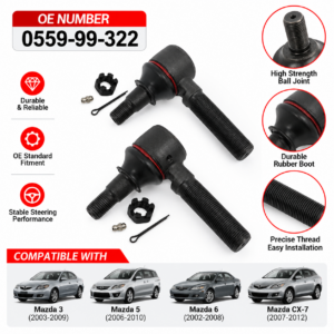 0559-99-322 High Strength Outer Tie Rod End for Mazda Truck | Topshine