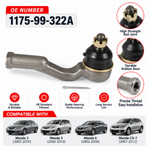 1175-99-322A Heavy Duty Tie Rod End for Mazda Truck | Topshine