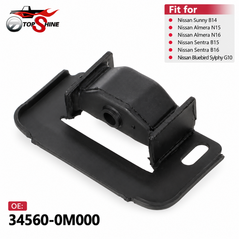 34560-0M000 Transmission Mount for Nissan Sunny N16 Almera High Quality Aftermarket Gearbox Mount Factory Wholesale