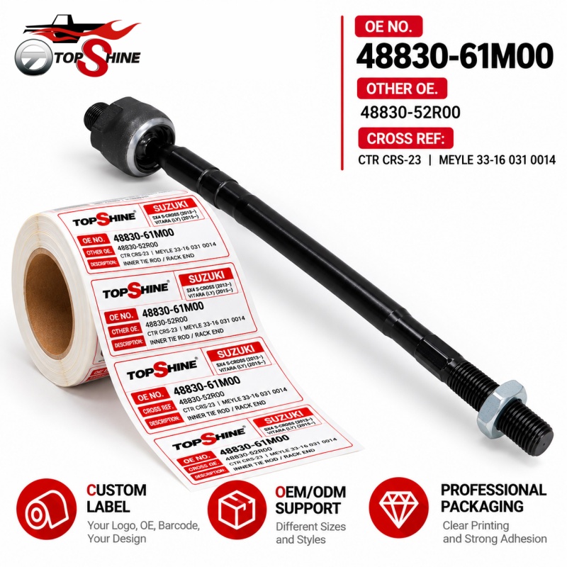 48830-61M00 Inner Tie Rod for Suzuki | Precision Steering Axial Joint Factory Wholesale
