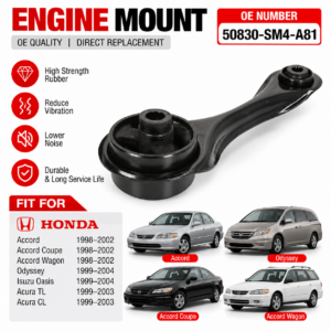 50830-SM4-A81 Rear Engine Motor Mount for Honda Accord | Aftermarket Rubber Mounting Parts Factory Wholesale