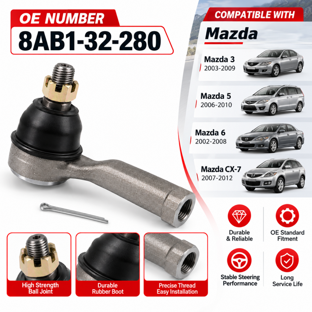 8AB1-32-280 Heavy Duty Outer Tie Rod End for Mazda Pickup | Topshine